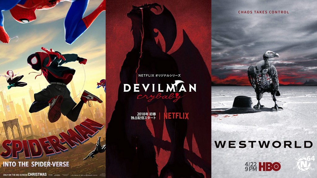 Bilan 2018 (3/4) – Récap Cinéma / Animes /&nbsp;Séries