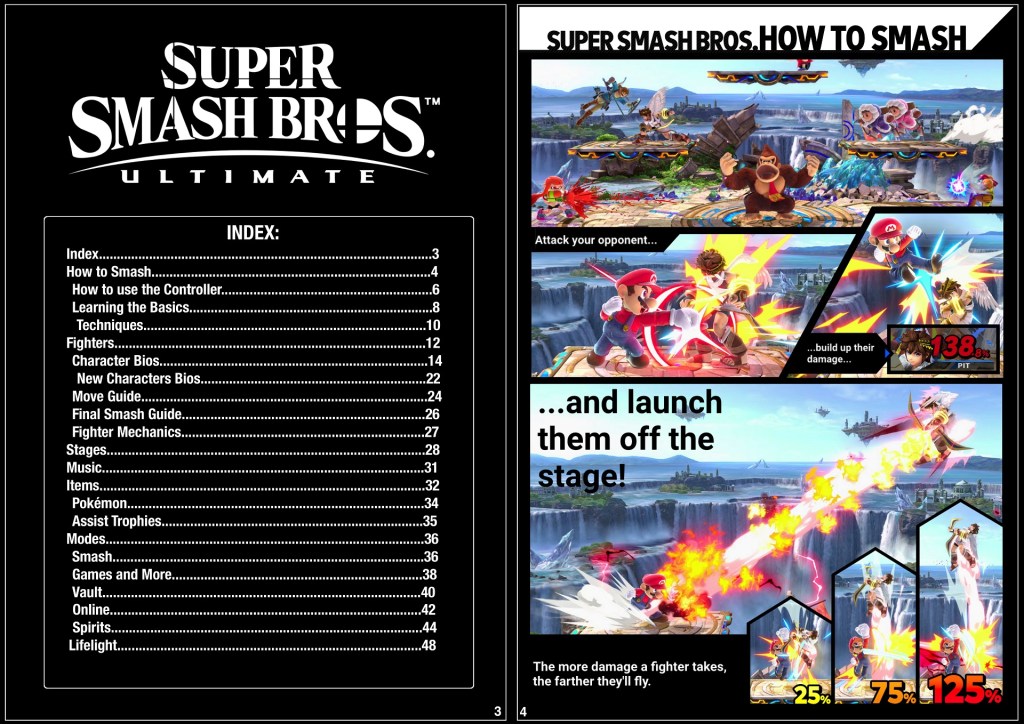 [Fan-Made] Un fan crée un manuel imprimable pour Smash&nbsp;Ultimate